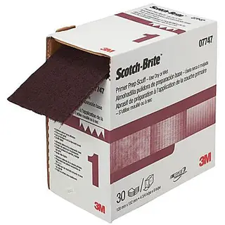 Rouleau abrasif Scotch-Brite Primer Prep Scuff 3M marron, 4,75 po x 15 pi