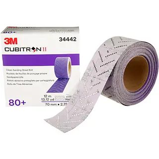 Rouleau abrasif 3M Cubitron II Clean Sanding 70 mm x 12 m, grain P80