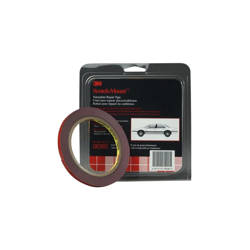 3M Grey Acrylic Foam Double-Sided Emblem Tape, 30 mil