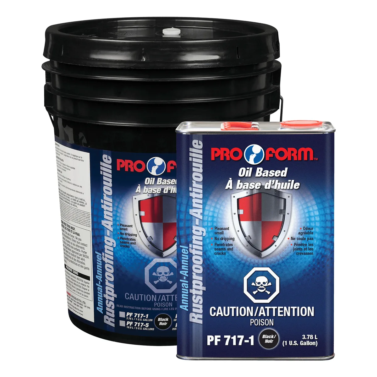 Antirouille sans coulure ProForm Dripless, noir, 3,78 L