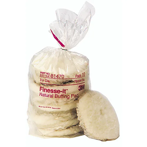 Tampons de polissage en laine naturelle 3M, 3 po (paquet de 10)