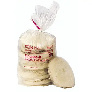 Tampons de polissage en laine naturelle 3M, 3 po (paquet de 10)