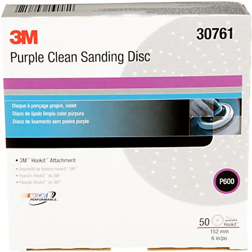 3M Purple Hook & Loop Abrasive Discs, 6 in., P600
